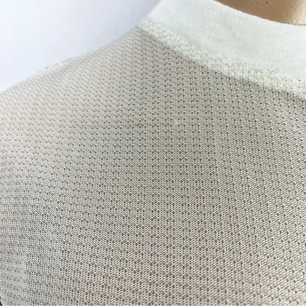 NEW RTA REVOLVE WHITE SHEER MESH T-SHIRT - Picture 4 of 10